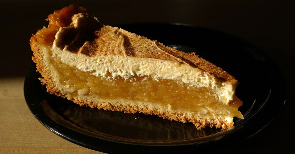 Bolo de framboesas e de maçã