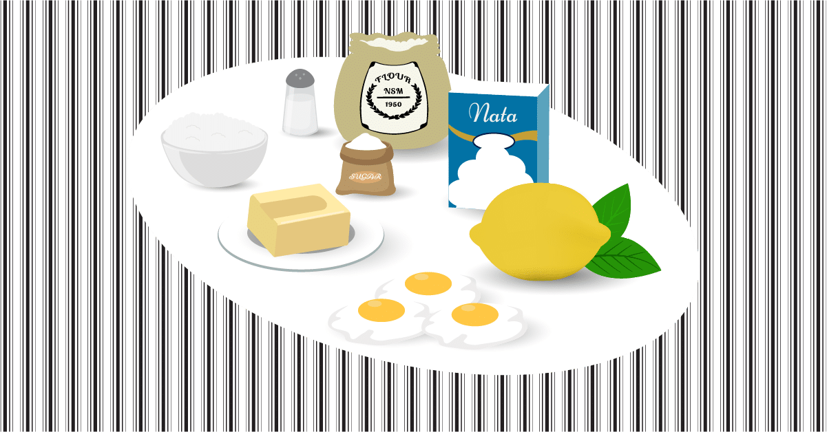Bolo de limão ingredientes