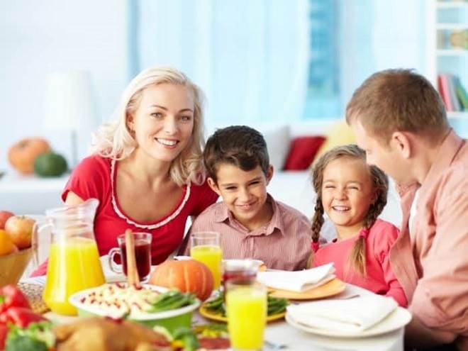 refeições em família