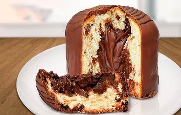panetone de chocolate