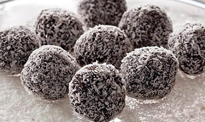 Bolinhas de chocolate e coco