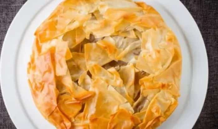 Massa filo aplicada na confeção de uma receita