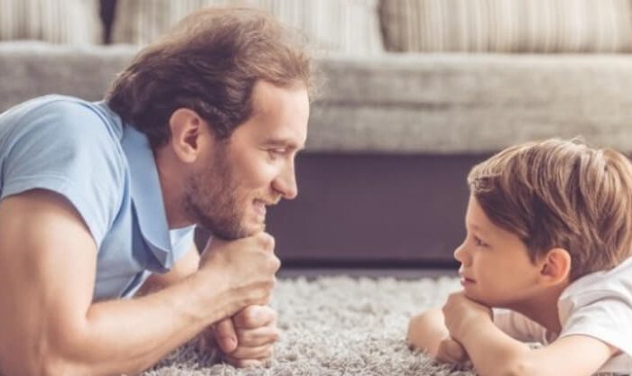 Pai e filho no Dia do Pai