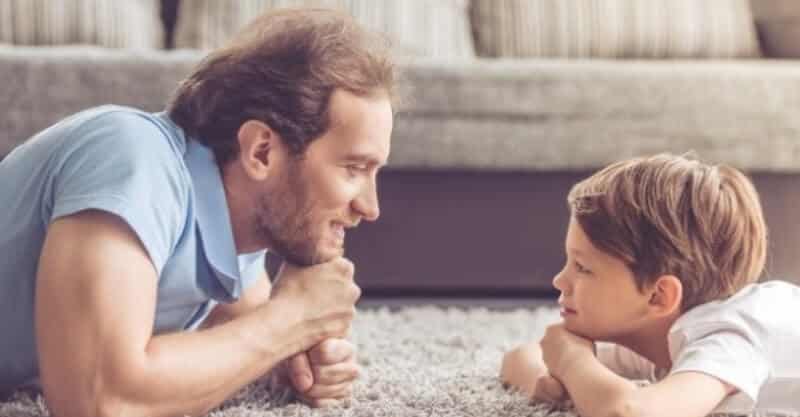 Pai e filho no Dia do Pai