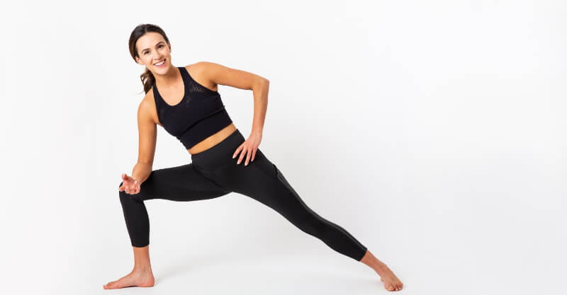 Mulher a praticar yoga