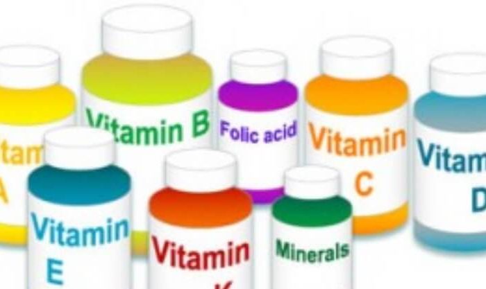 Pacotes de vitaminas - ilustração