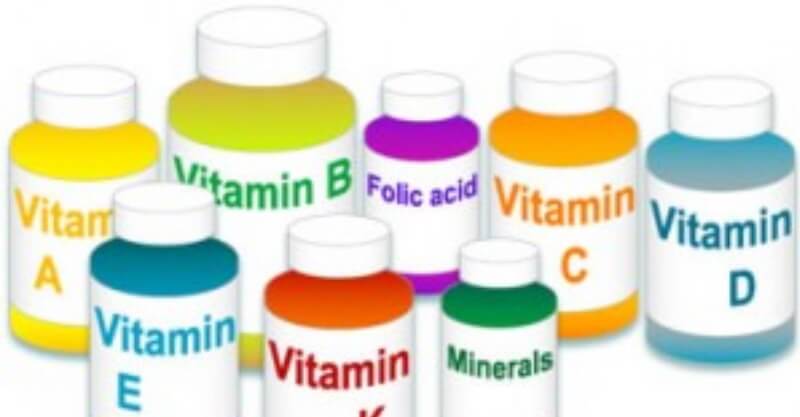 Pacotes de vitaminas - ilustração