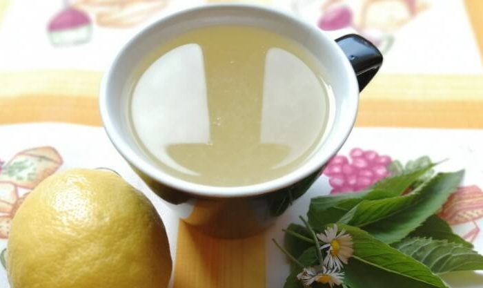 Copo de chá verde