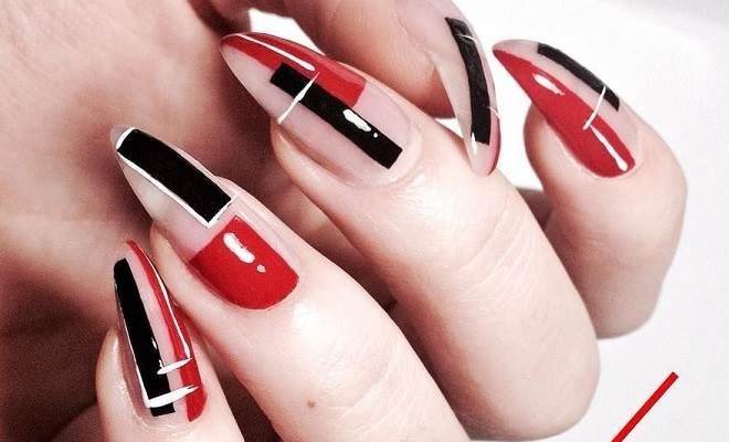 modelos de unhas com formas geometricas