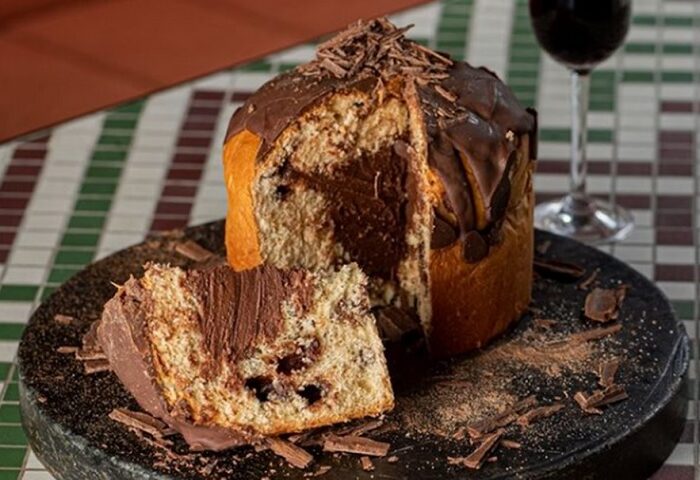 receita de chocotone trufado para o natal