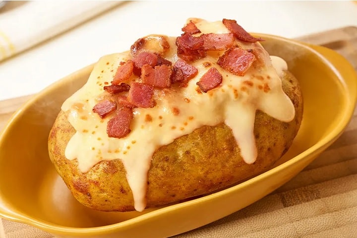 batata recheada com frango cremoso